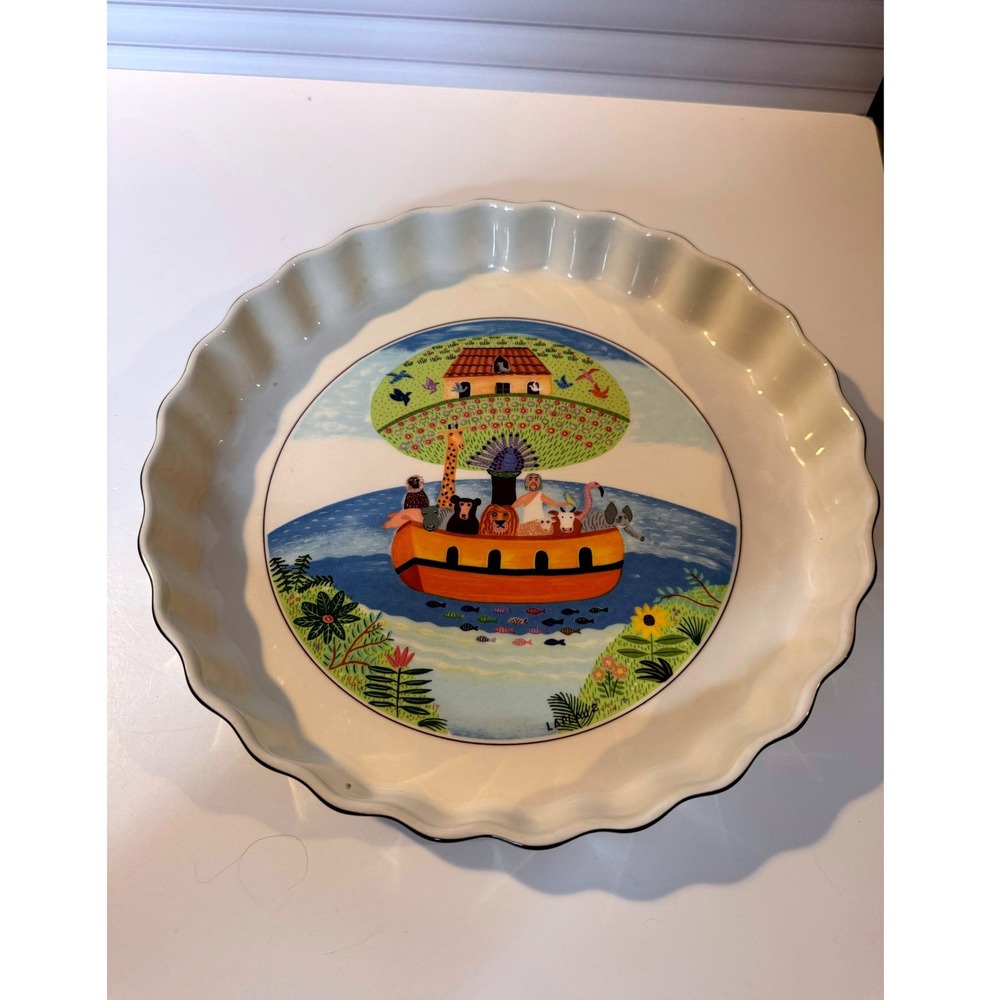 Villeroy Boch Design Naif Noahs Ark Quiche Pie Plate